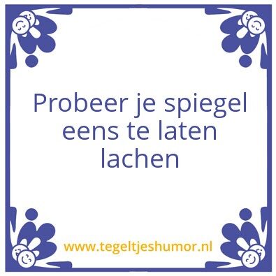 Tegeltje: Spiegel