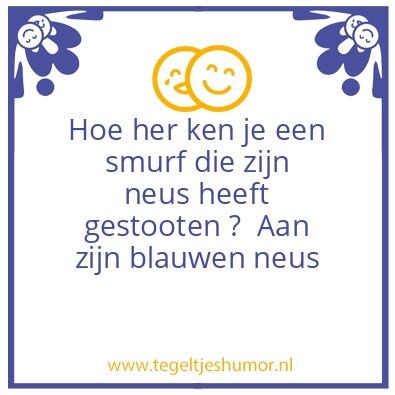 Tegeltje: Smurf