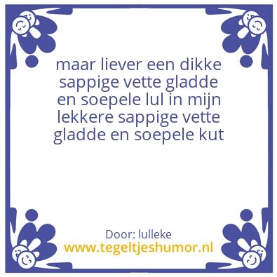 Tegeltje: oepsie