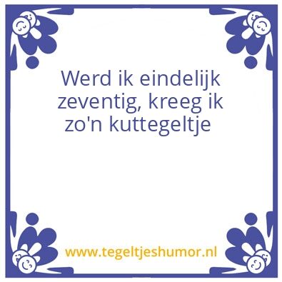 Tegeltje: 70
