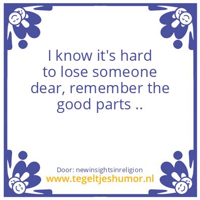 Tegeltje: Setting it strait