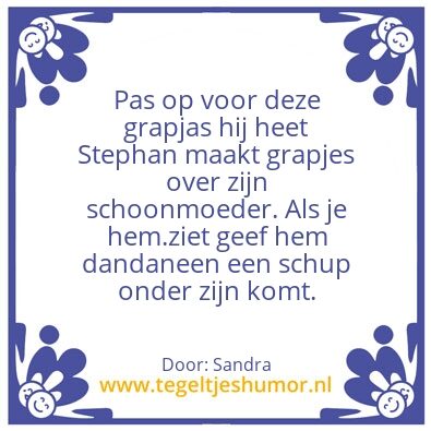 Tegeltje: Stephan