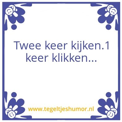 Tegeltje: Klikken