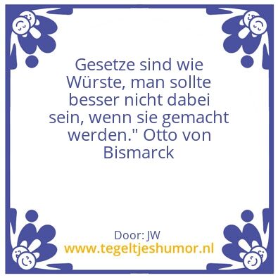 Tegeltje: Wurst