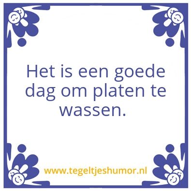 Tegeltje: Plaat
