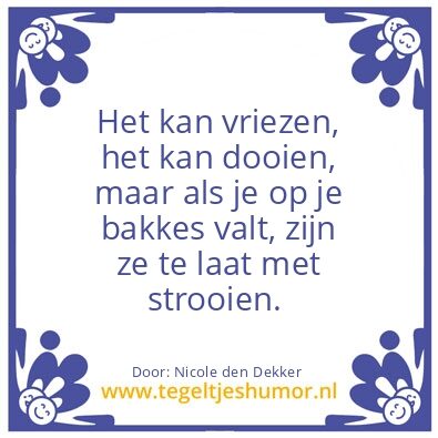 Tegeltje: Winter 2016
