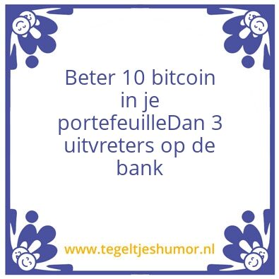Tegeltje: Btc