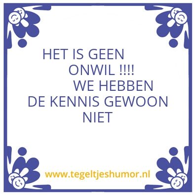 Tegeltje: Wit