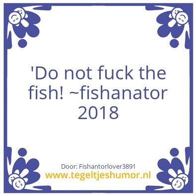 Tegeltje: fish