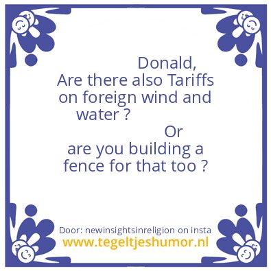 Tegeltje: Tariffs ?