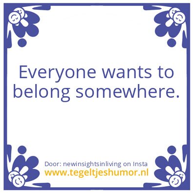 Tegeltje: “Our Path”