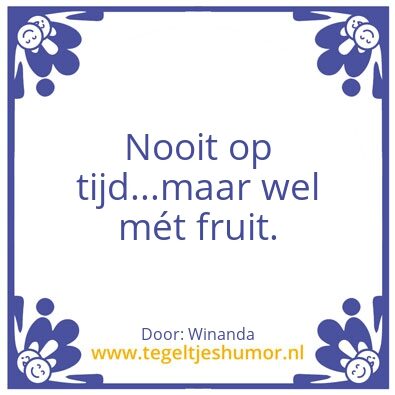 Tegeltje: Fruit