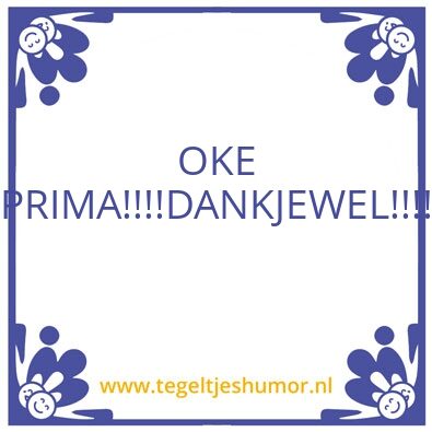 Tegeltje: X
