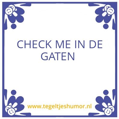 Tegeltje: DOEVOE