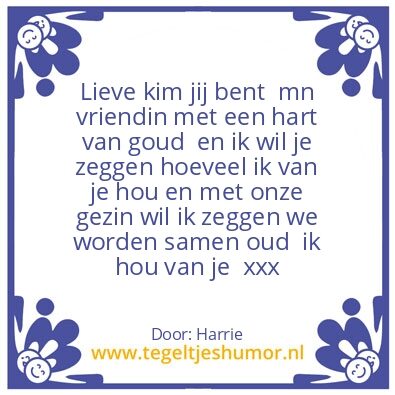 Tegeltje: Kim