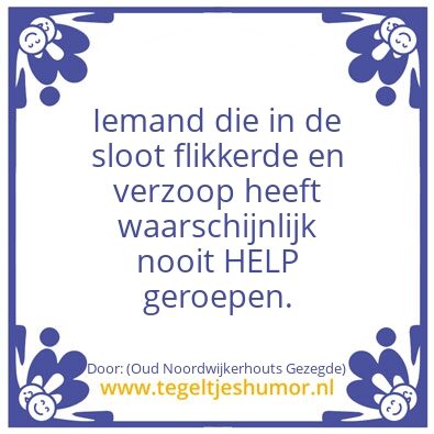 Tegeltje: HELP