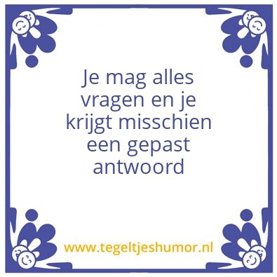Tegeltje: Vaag?