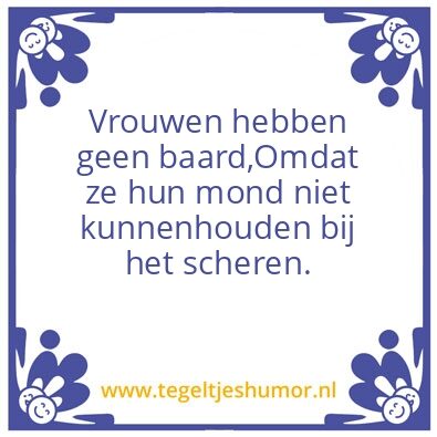Tegeltje: Baard
