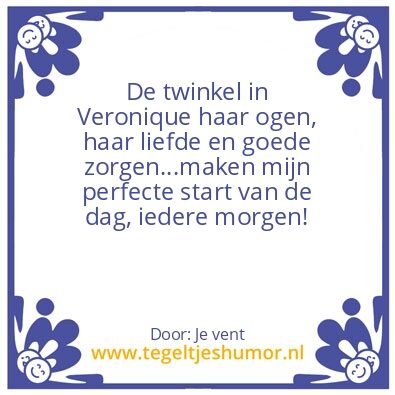 Tegeltje: Vero
