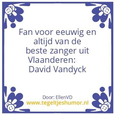 Tegeltje: David Vandyck