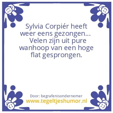 Tegeltje: zingen