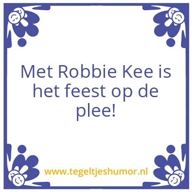 Tegeltje: Rob