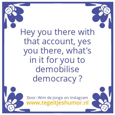 Tegeltje: Values ?