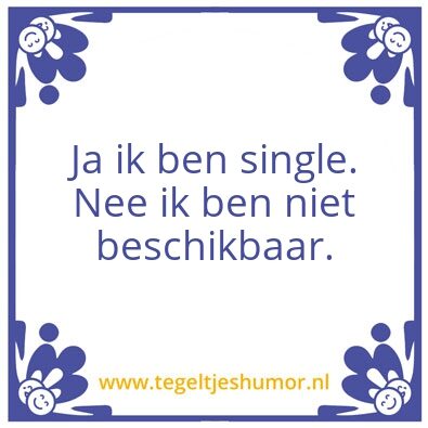 Tegeltje: Ja
