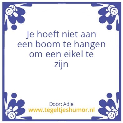 Tegeltje: Boom