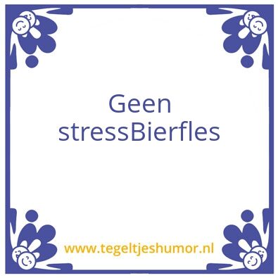 Tegeltje: Bier