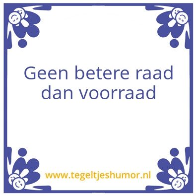 Tegeltje: Raad