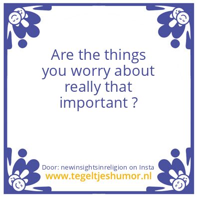 Tegeltje: The things ?
