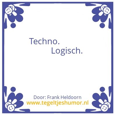 Tegeltje: Techno01