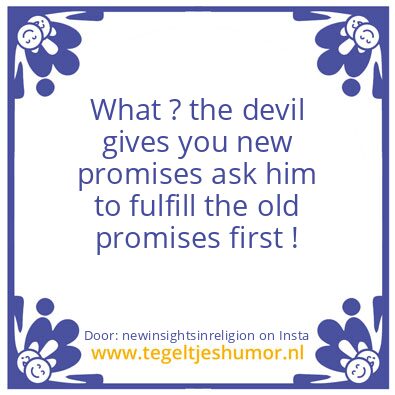 Tegeltje: new promises