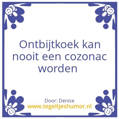Tegeltje: Slechte quote
