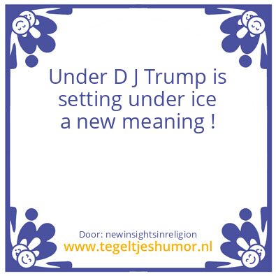 Tegeltje: setting under ice