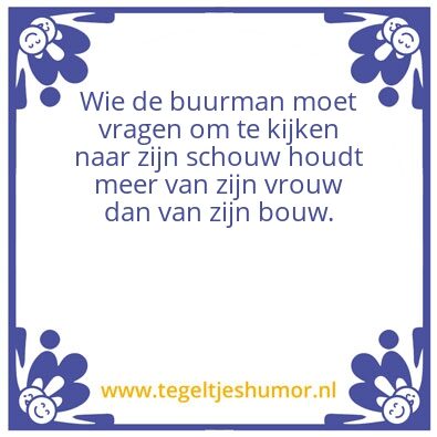 Tegeltje: Schouw
