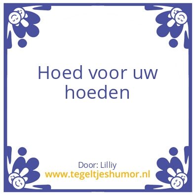 Tegeltje: De dag
