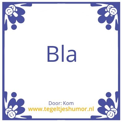 Tegeltje: Ju