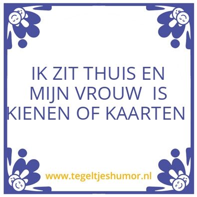 Tegeltje: tegel