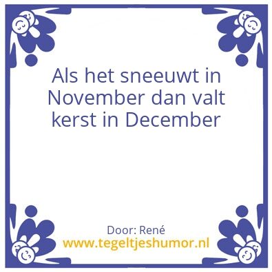 Tegeltje: Winter