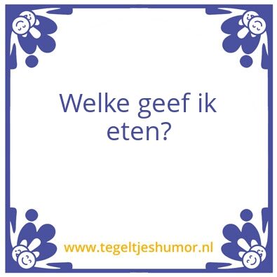 Tegeltje: Print