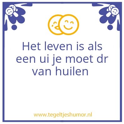 Tegeltje: Ui