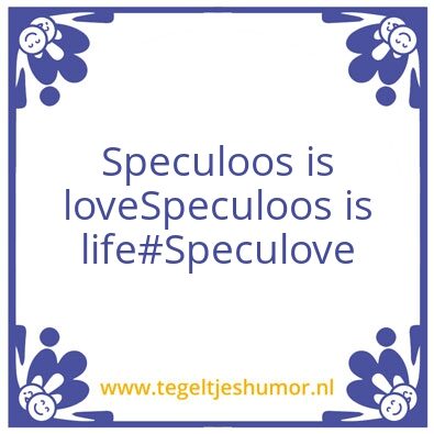 Tegeltje: Speculoos