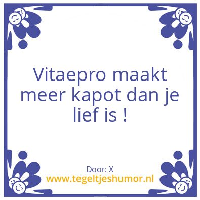 Tegeltje: X