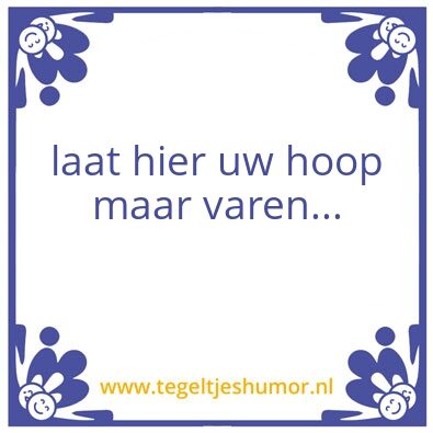 Tegeltje: wc