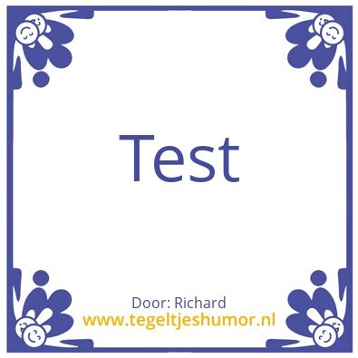 Tegeltje: Richard