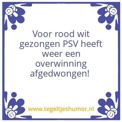 Tegeltje: PSV