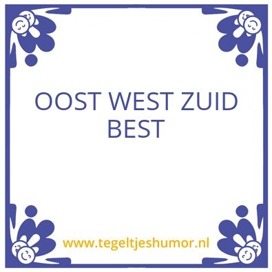 Tegeltje: Bla