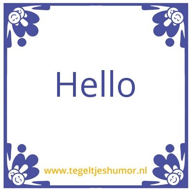 Tegeltje: Like